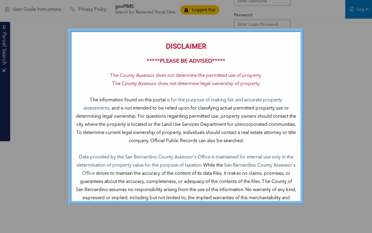 Barstow residents directory assessor parcel search
