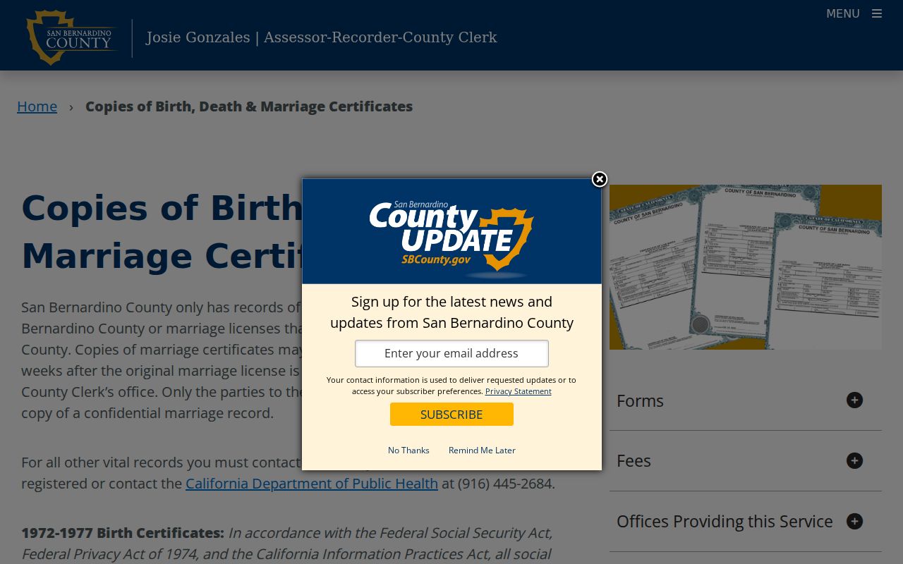 Barstow residents directory county vital records application