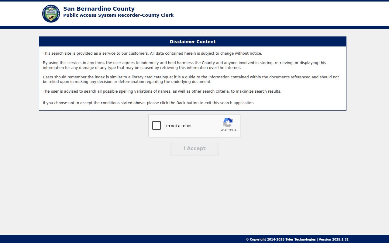 Barstow residents directory Recorder official records index