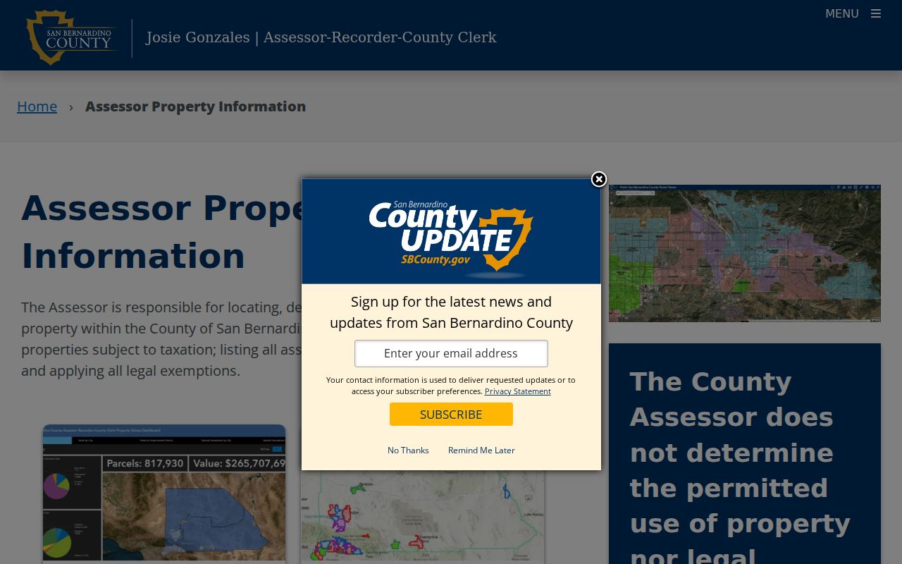 Barstow street directory property information and parcel record resources